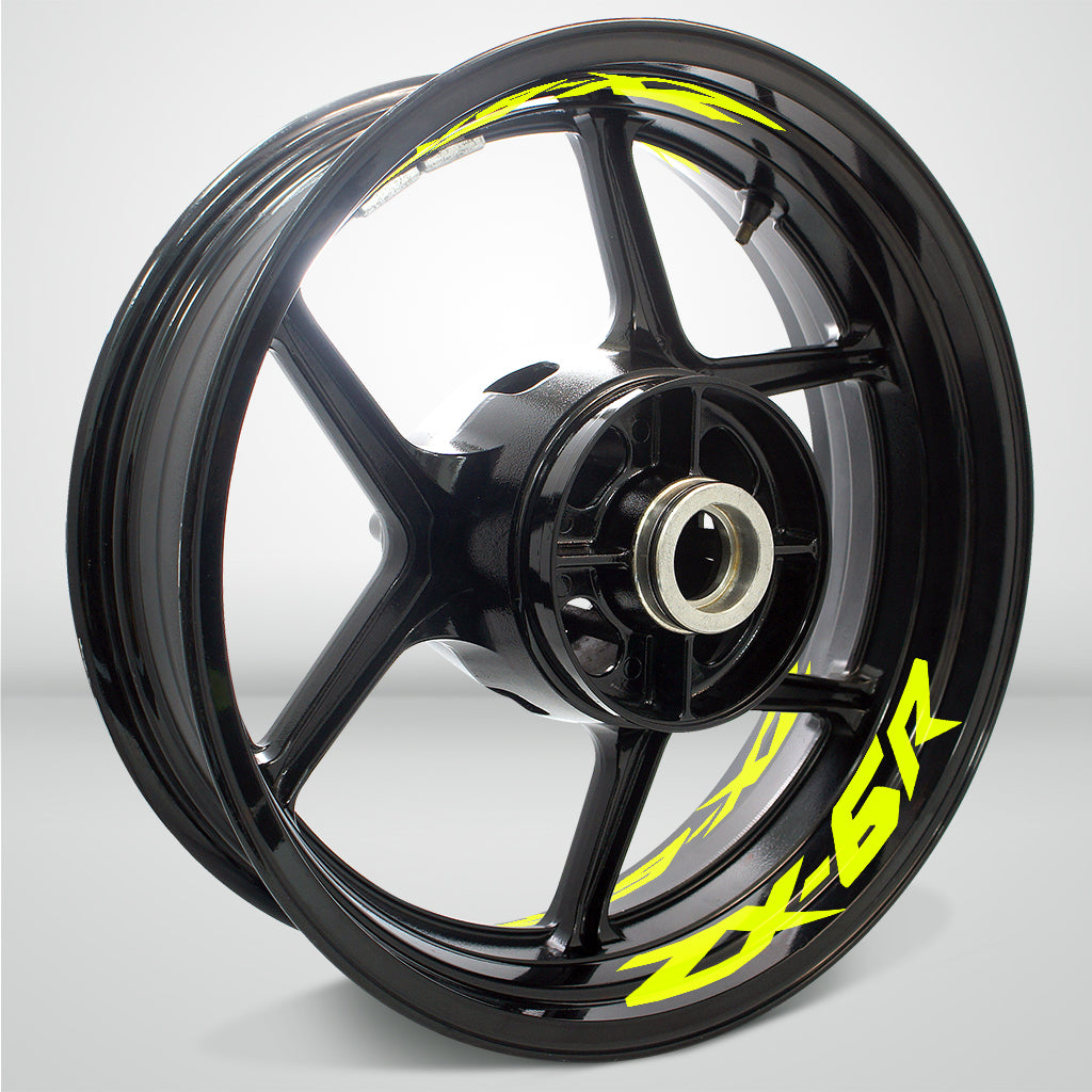 Dual Pack Inner Rim Tape Sticker Decal for Kawasaki ZX6R - Motorcycle stickers and decals