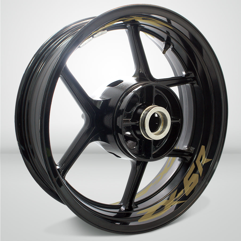 Dual Pack Inner Rim Tape Sticker Decal for Kawasaki ZX6R - Motorcycle stickers and decals