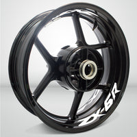 Dual Pack Inner Rim Tape Sticker Decal for Kawasaki ZX6R - Motorcycle stickers and decals