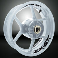 Dual Pack Inner Rim Tape Sticker Decal for Kawasaki ZX6R - Motorcycle stickers and decals