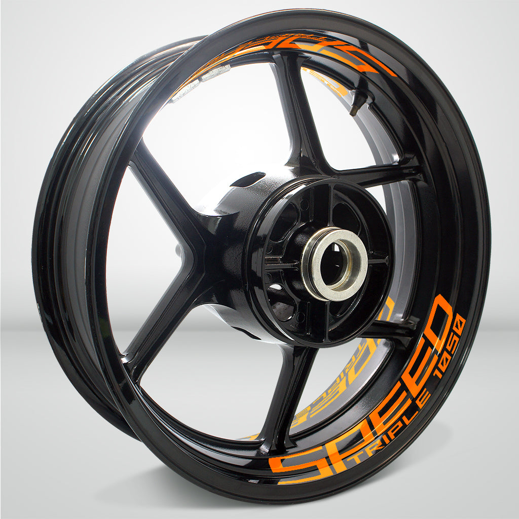 Dual Pack Inner Rim Tape Sticker Decal for Triumph Speed Triple 1050 - Motorcycle stickers and decals