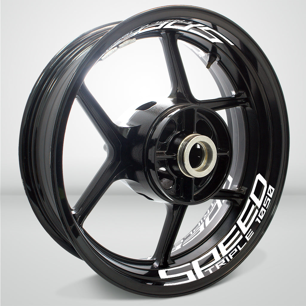 Dual Pack Inner Rim Tape Sticker Decal for Triumph Speed Triple 1050 - Motorcycle stickers and decals