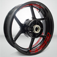 Dual Pack Inner Rim Tape Sticker Decal for Triumph Speed Triple 1050 - Motorcycle stickers and decals