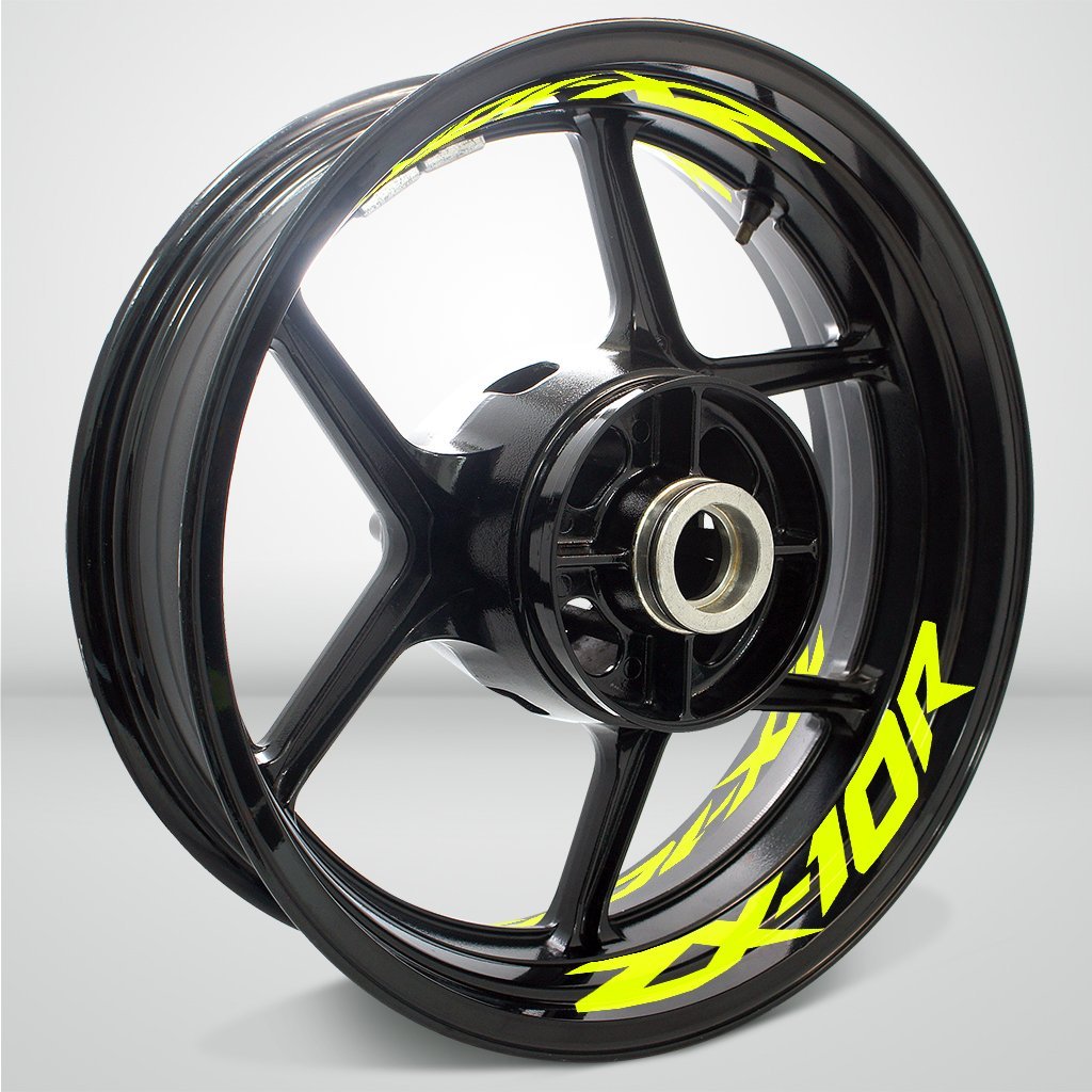 Dual Pack Inner Rim Tape Sticker Decal for Kawasaki ZX10R - Motorcycle stickers and decals