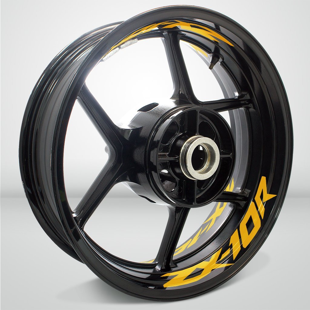 Dual Pack Inner Rim Tape Sticker Decal for Kawasaki ZX10R - Motorcycle stickers and decals