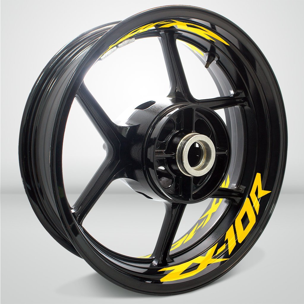 Dual Pack Inner Rim Tape Sticker Decal for Kawasaki ZX10R - Motorcycle stickers and decals