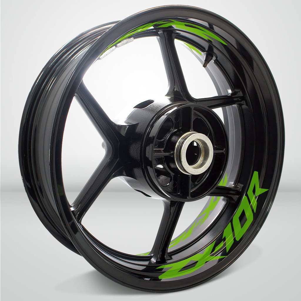Dual Pack Inner Rim Tape Sticker Decal for Kawasaki ZX10R - Motorcycle stickers and decals