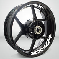 Dual Pack Inner Rim Tape Sticker Decal for Kawasaki ZX10R - Motorcycle stickers and decals