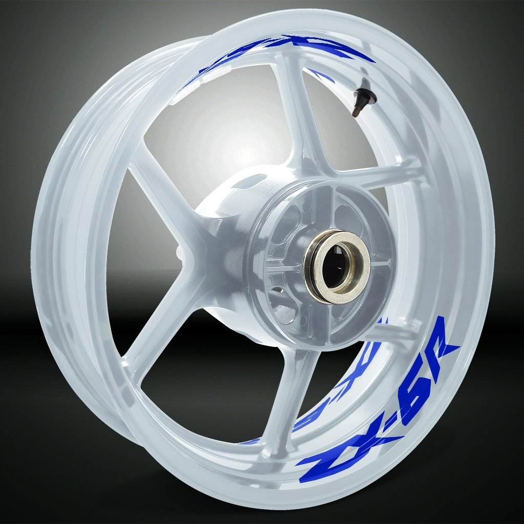 Dual Pack Inner Rim Tape Sticker Decal for Kawasaki ZX6R - Motorcycle stickers and decals