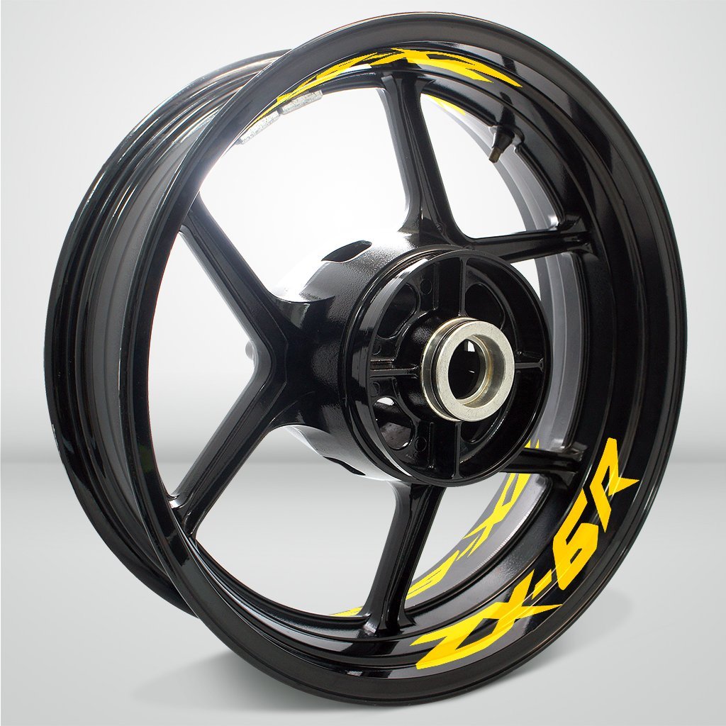 Dual Pack Inner Rim Tape Sticker Decal for Kawasaki ZX6R - Motorcycle stickers and decals