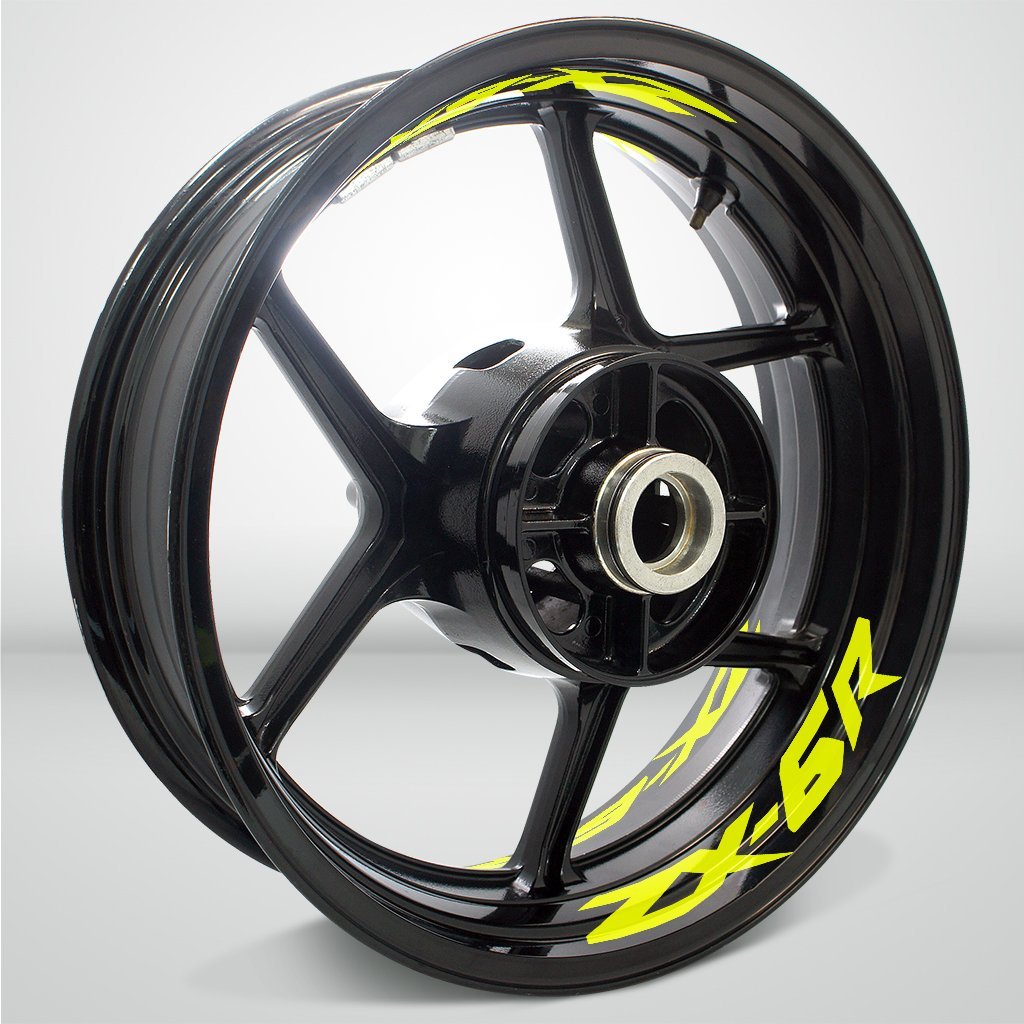 Dual Pack Inner Rim Tape Sticker Decal for Kawasaki ZX6R - Motorcycle stickers and decals
