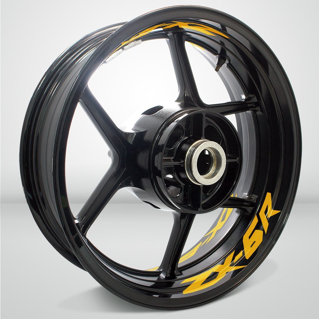 Dual Pack Inner Rim Tape Sticker Decal for Kawasaki ZX6R - Motorcycle stickers and decals