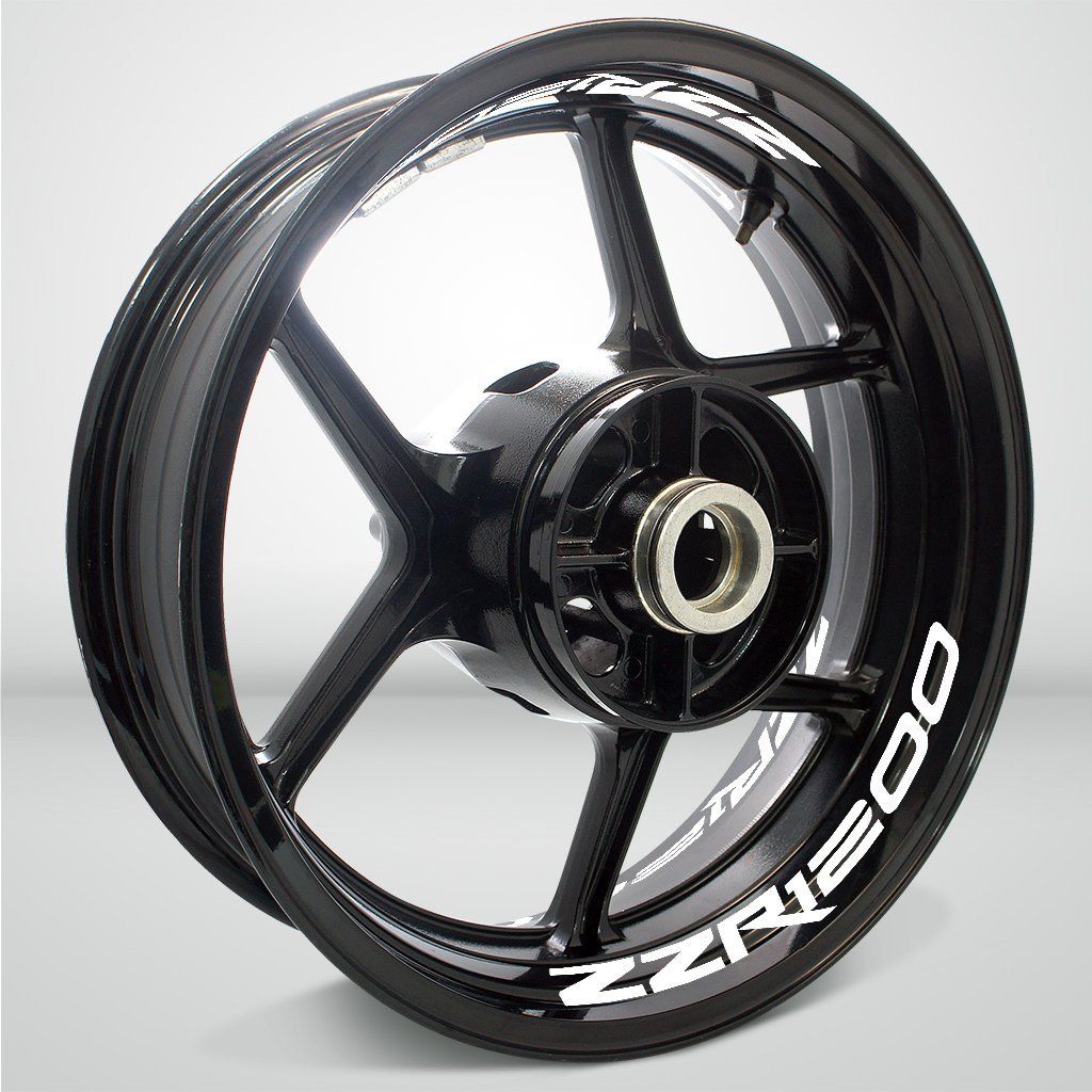 Dual Pack Inner Rim Tape Sticker Decal for Kawasaki ZZR 1200 - Motorcycle stickers and decals