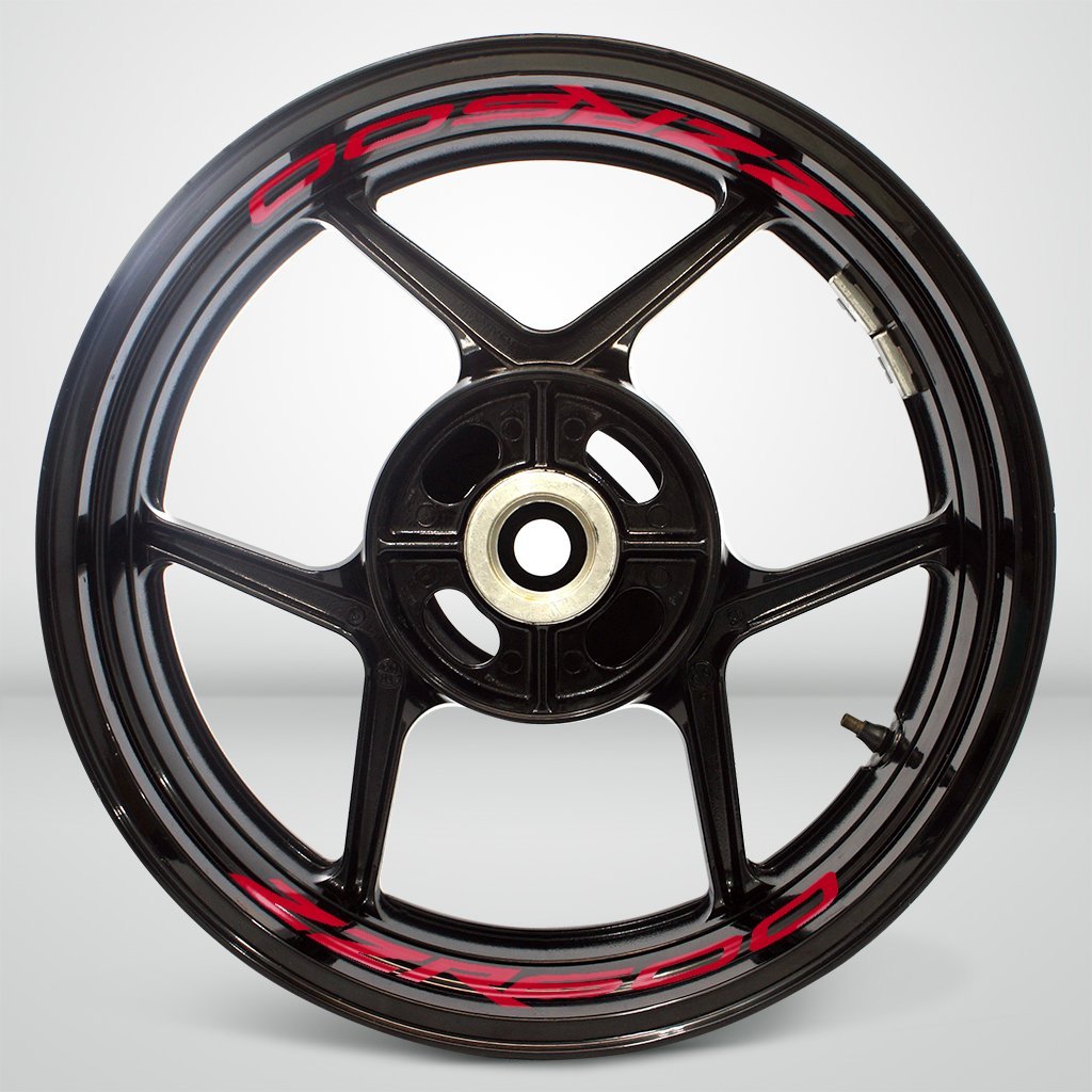 Dual Pack Inner Rim Tape Sticker Decal for Kawasaki ZZR 600 - Motorcycle stickers and decals