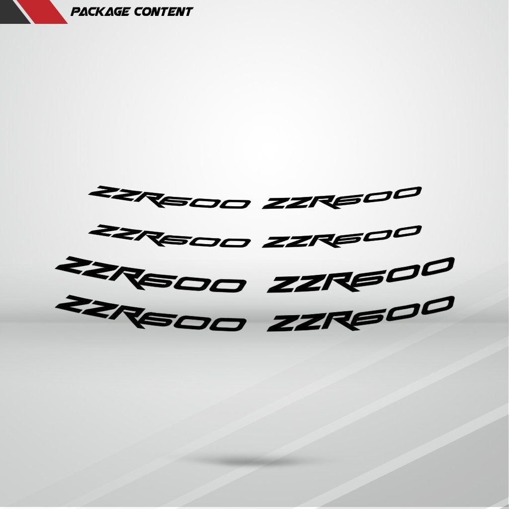 Dual Pack Inner Rim Tape Sticker Decal for Kawasaki ZZR 600 - Motorcycle stickers and decals