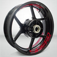 Dual Pack Inner Rim Tape Sticker Decal for Triumph Speed Triple 1050 - Motorcycle stickers and decals