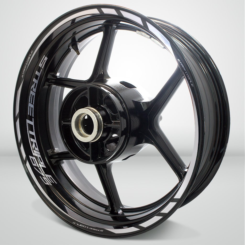 Motorcycle Rim Wheel Decal Accessory Sticker for Triumph Street Triple 675 - Motorcycle stickers and decals