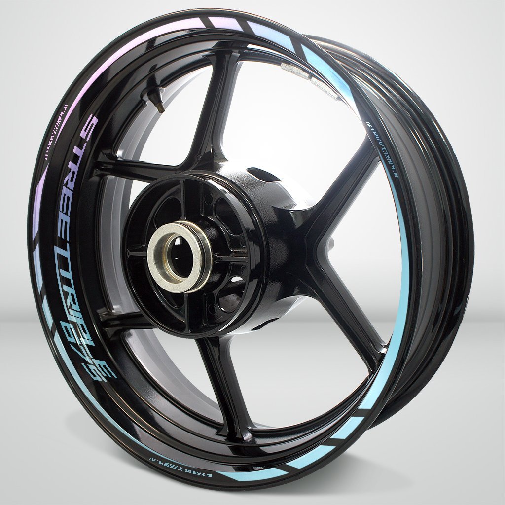 Motorcycle Rim Wheel Decal Accessory Sticker for Triumph Street Triple 675 - Motorcycle stickers and decals