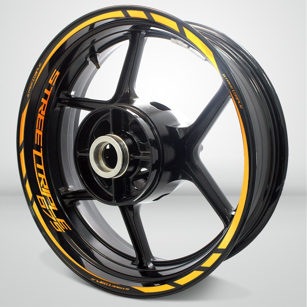 Motorcycle Rim Wheel Decal Accessory Sticker for Triumph Street Triple 675 - Motorcycle stickers and decals