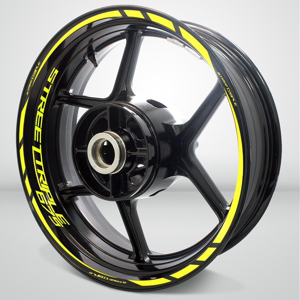 Motorcycle Rim Wheel Decal Accessory Sticker for Triumph Street Triple 675 - Motorcycle stickers and decals