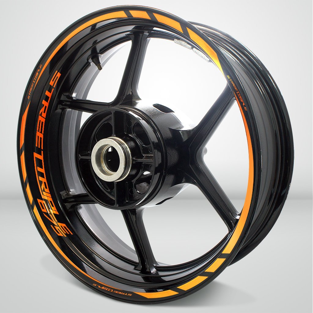 Motorcycle Rim Wheel Decal Accessory Sticker for Triumph Street Triple 675 - Motorcycle stickers and decals