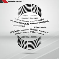 Motorcycle Rim Wheel Decal Accessory Sticker for Triumph Street Triple 675 - Motorcycle stickers and decals