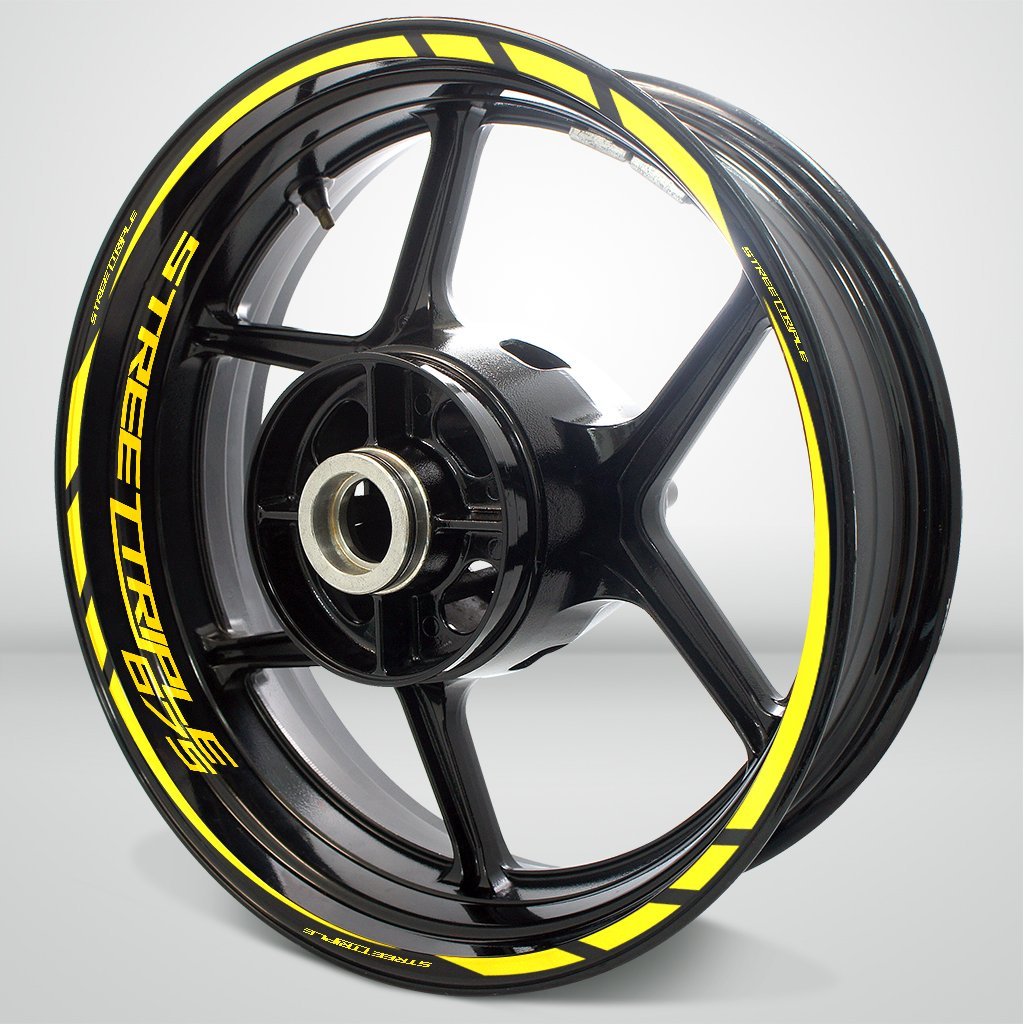Motorcycle Rim Wheel Decal Accessory Sticker for Triumph Street Triple 675 - Motorcycle stickers and decals