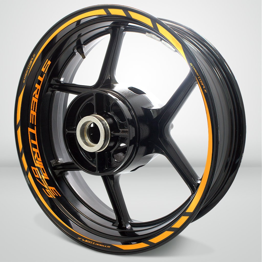 Motorcycle Rim Wheel Decal Accessory Sticker for Triumph Street Triple 675 - Motorcycle stickers and decals