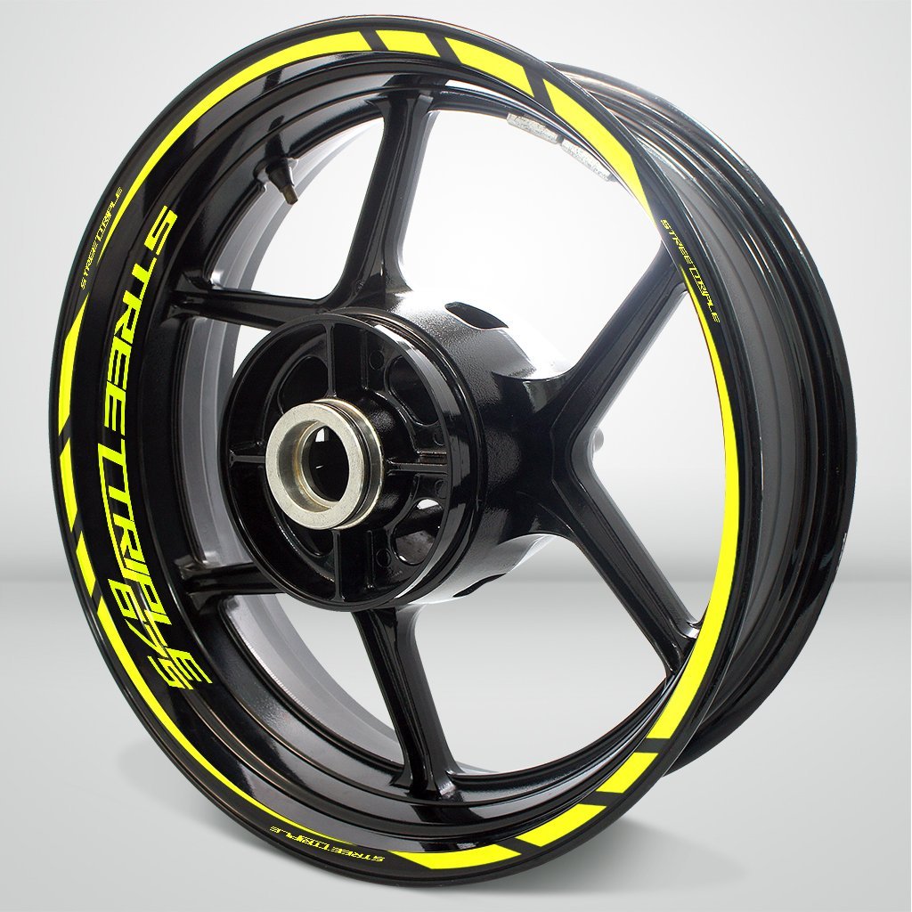 Motorcycle Rim Wheel Decal Accessory Sticker for Triumph Street Triple 675 - Motorcycle stickers and decals