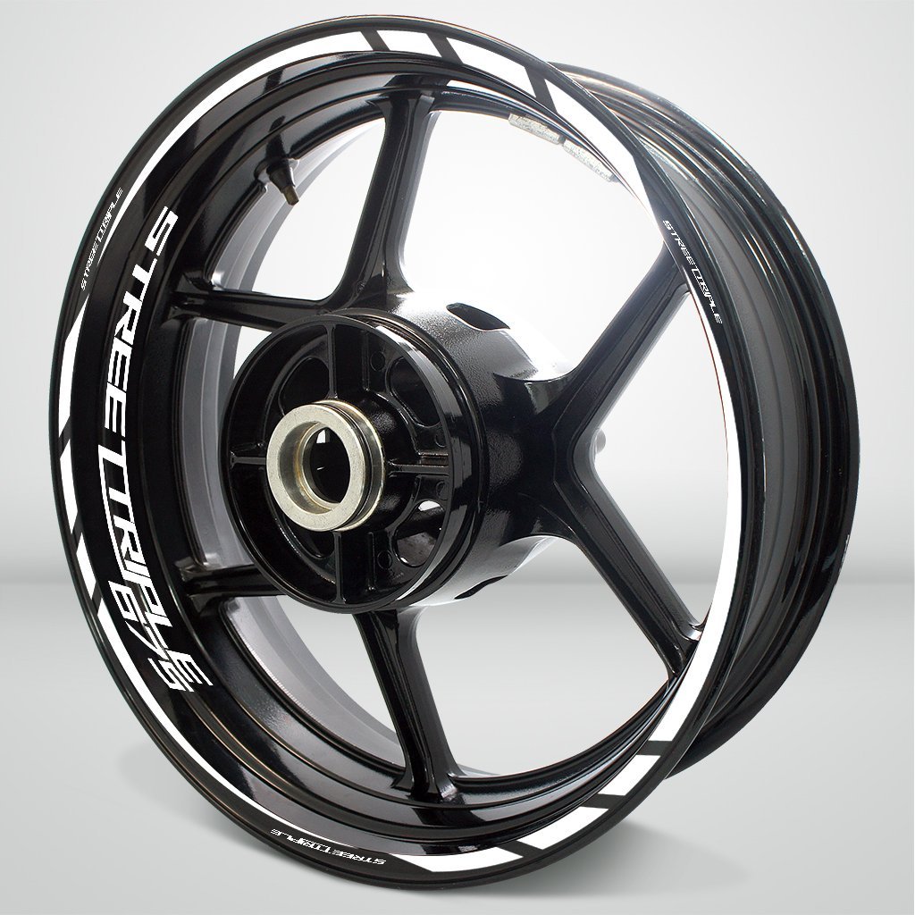 Motorcycle Rim Wheel Decal Accessory Sticker for Triumph Street Triple 675 - Motorcycle stickers and decals