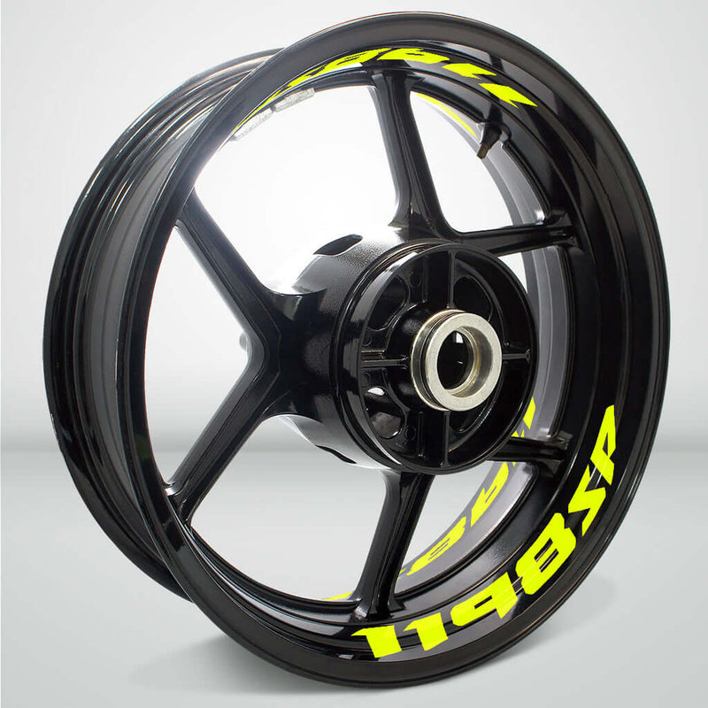 Dual Pack Inner Rim Tape Sticker Decal for Ducati 1198sp - Motorcycle stickers and decals