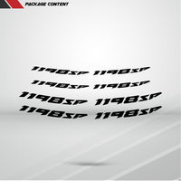 Dual Pack Inner Rim Tape Sticker Decal for Ducati 1198sp - Motorcycle stickers and decals