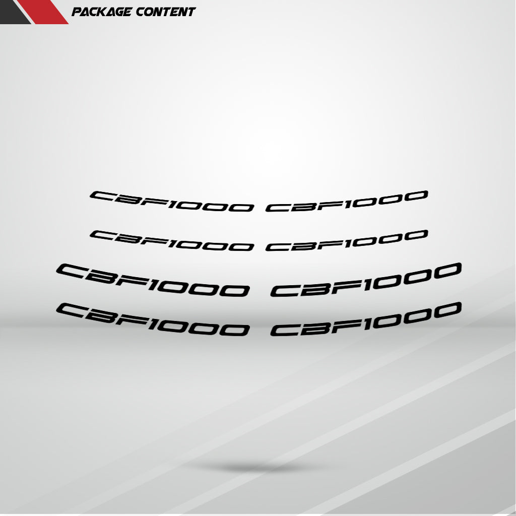 Dual Pack Inner Rim Tape Sticker Decal for Honda CBF 1000 - Motorcycle stickers and decals
