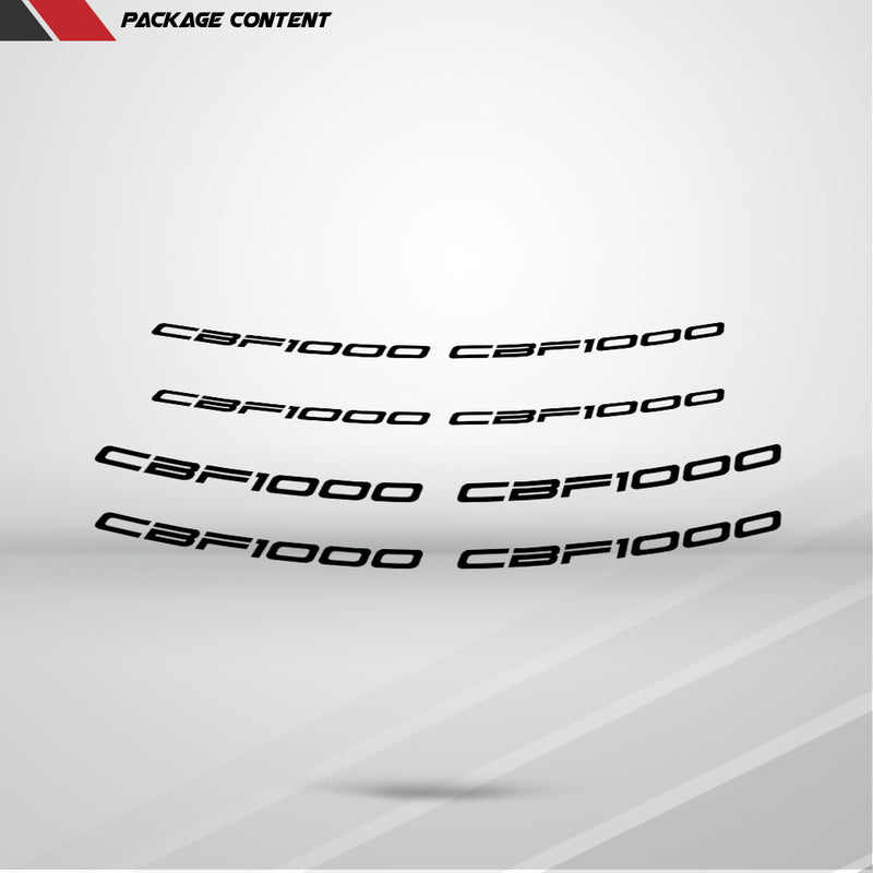 Dual Pack Inner Rim Tape Sticker Decal for Honda CBF 1000 - Motorcycle stickers and decals