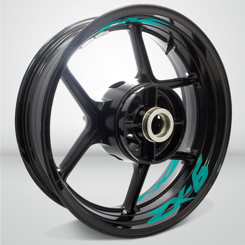 Dual Pack Inner Rim Tape Sticker Decal for Kawasaki ZX6 - Motorcycle stickers and decals