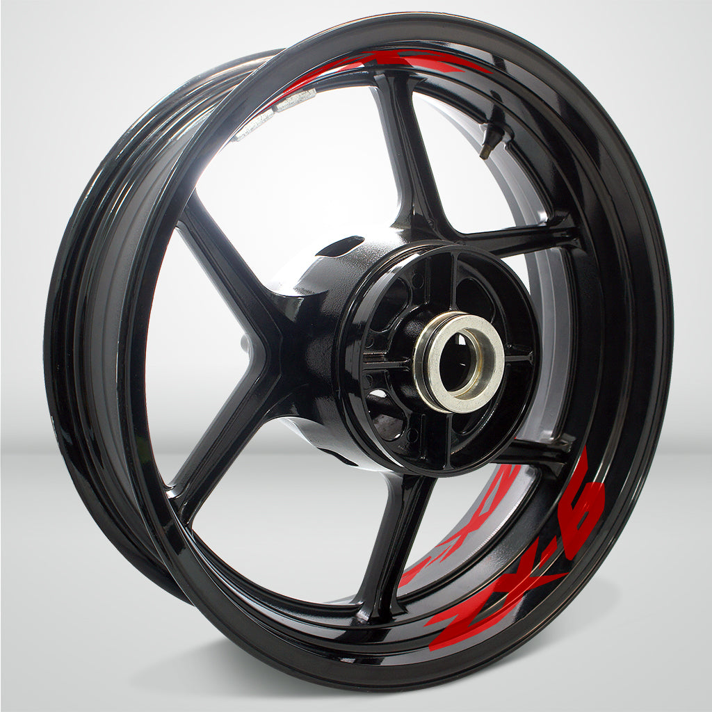 Dual Pack Inner Rim Tape Sticker Decal for Kawasaki ZX6 - Motorcycle stickers and decals