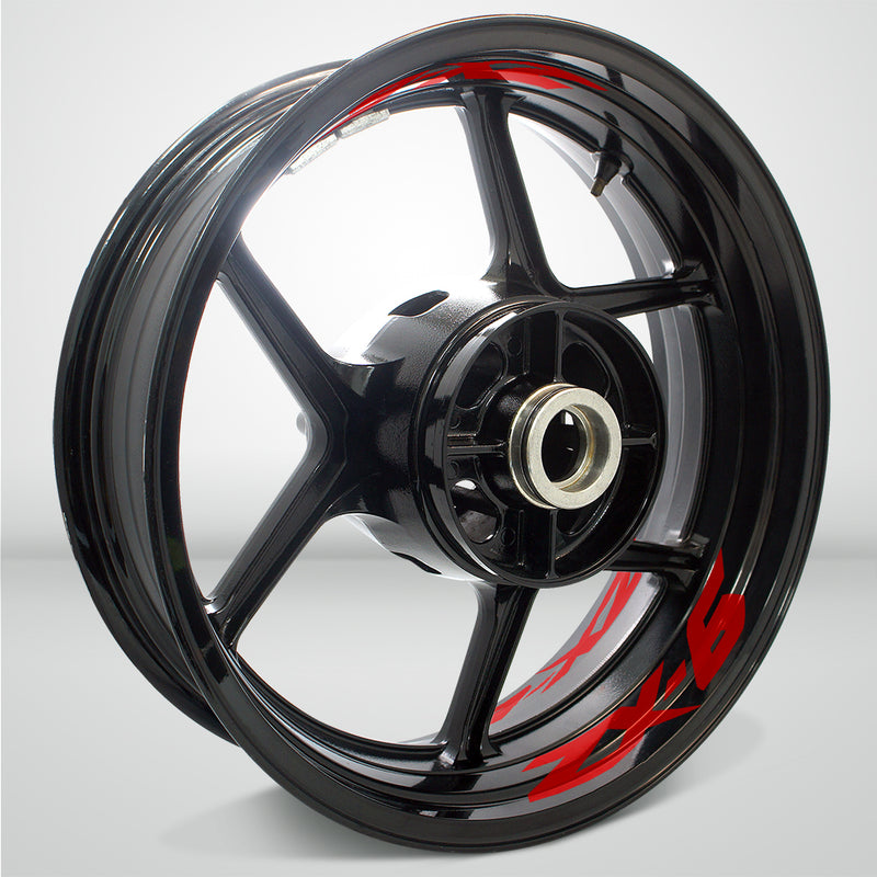 Dual Pack Inner Rim Tape Sticker Decal for Kawasaki ZX6 - Motorcycle stickers and decals