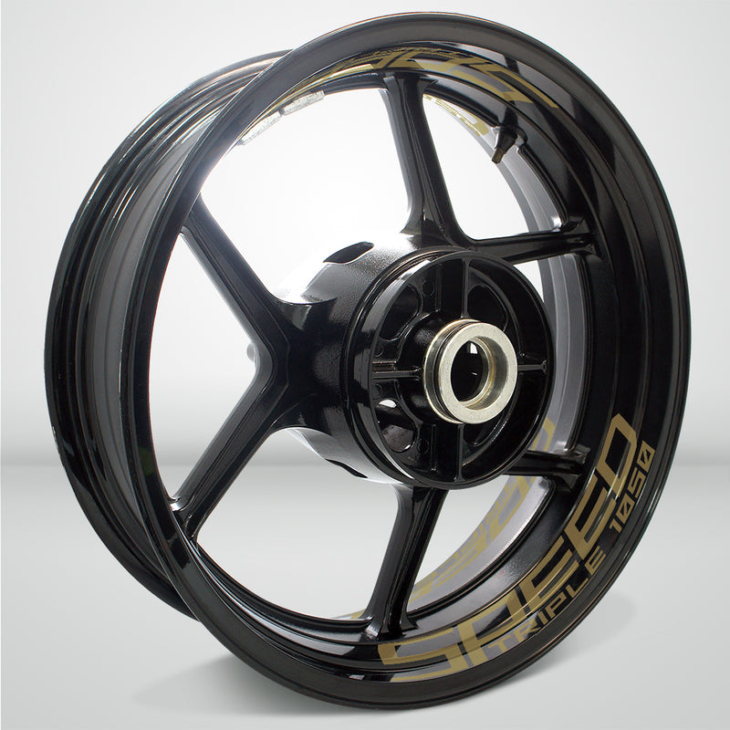 Dual Pack Inner Rim Tape Sticker Decal for Triumph Speed Triple 1050 - Motorcycle stickers and decals