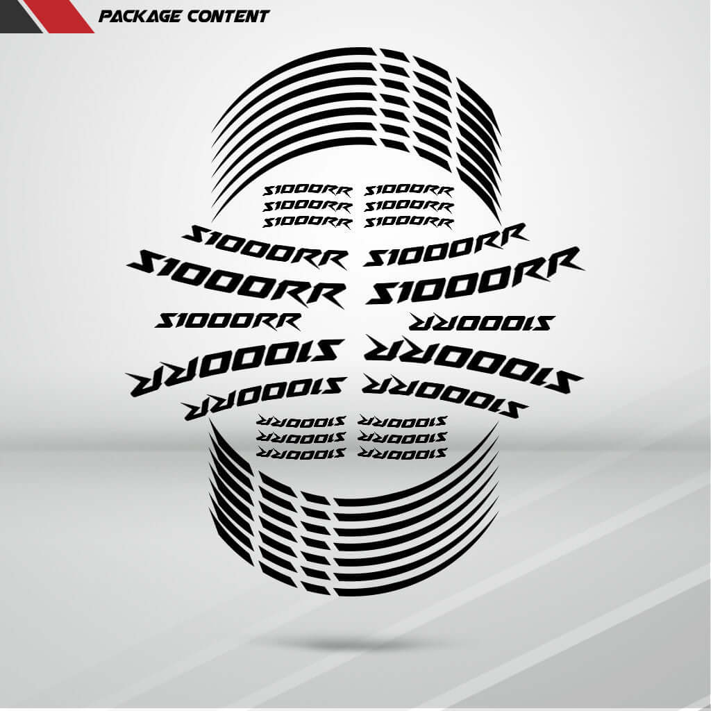 BMW S1000RR Motorcycle Rim Wheel Decal Accessory Sticker - Motorcycle stickers and decals