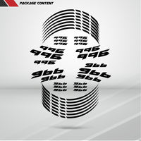 Motorcycle Rim Wheel Decal Accessory Sticker for Ducati 996 - Motorcycle stickers and decals