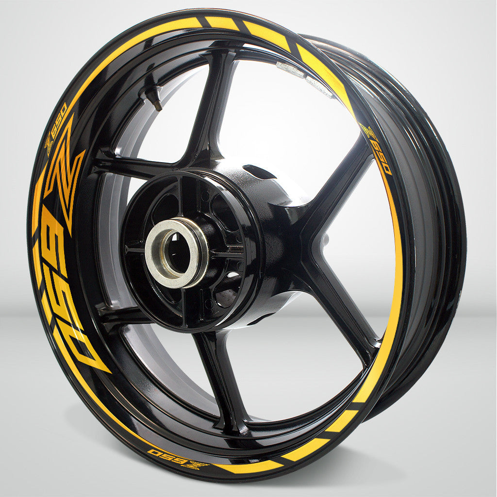 Kawasaki Z650 Motorcycle Rim Wheel Decal Accessory Sticker - Motorcycle stickers and decals