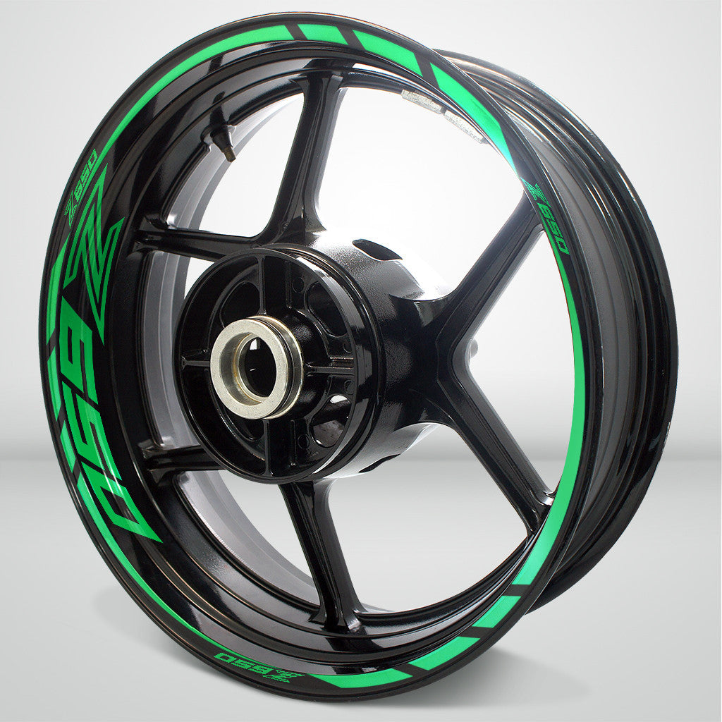 Kawasaki Z650 Motorcycle Rim Wheel Decal Accessory Sticker - Motorcycle stickers and decals