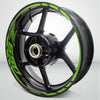 Kawasaki Z650 Motorcycle Rim Wheel Decal Accessory Sticker - Motorcycle stickers and decals