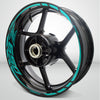 Kawasaki Z650 Motorcycle Rim Wheel Decal Accessory Sticker - Motorcycle stickers and decals