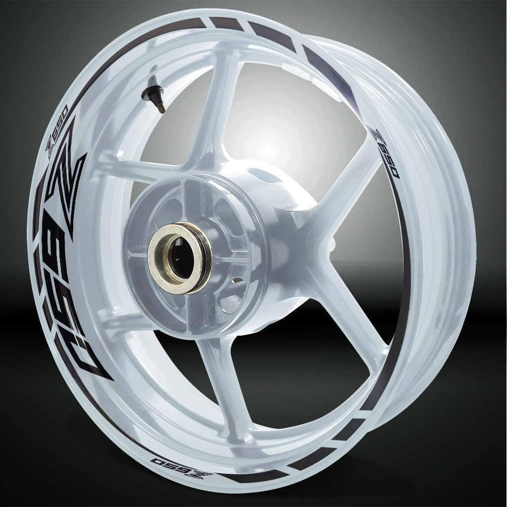 Kawasaki Z650 Motorcycle Rim Wheel Decal Accessory Sticker - Motorcycle stickers and decals