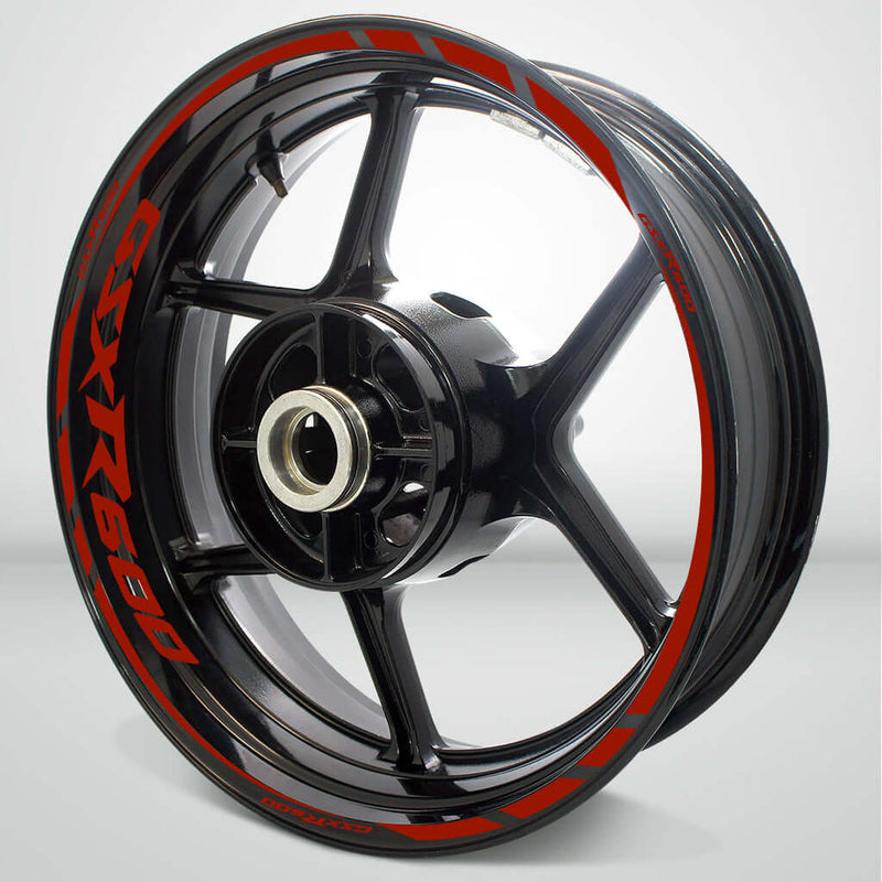 Motorcycle Rim Wheel Decal Accessory Sticker for Suzuki GSXR 600 - Motorcycle stickers and decals