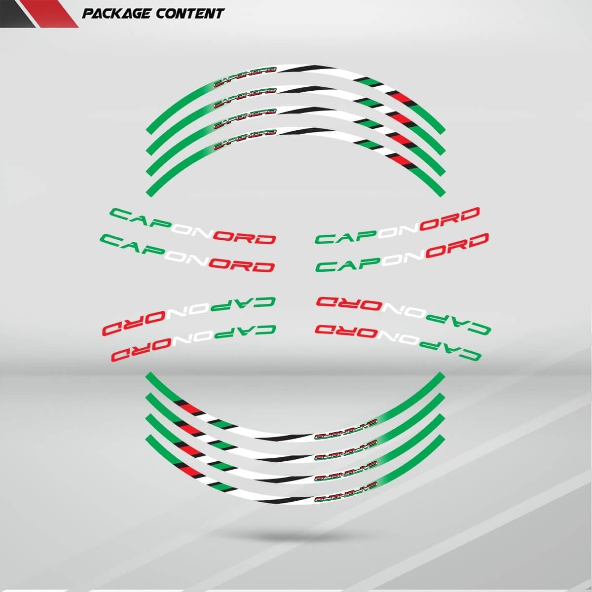 Aprilia Caponord 1200 Wheel Rim Sticker Decal Stripe Motorcycle Bike MM-Kit v3 - Stickman Vinyls