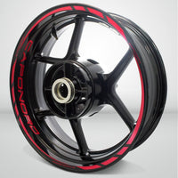 Aprilia Caponord Motorcycle Rim Wheel Decal Accessory Sticker - Motorcycle stickers and decals