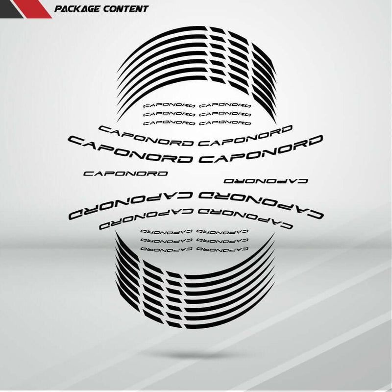 Aprilia Caponord Motorcycle Rim Wheel Decal Accessory Sticker - Motorcycle stickers and decals