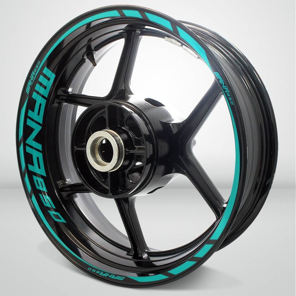 Aprilia Mana 850 Motorcycle Rim Wheel Decal Accessory Sticker - Motorcycle stickers and decals